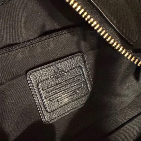 Coach Black Leather Shoulder Bag - Picture 6 of 13